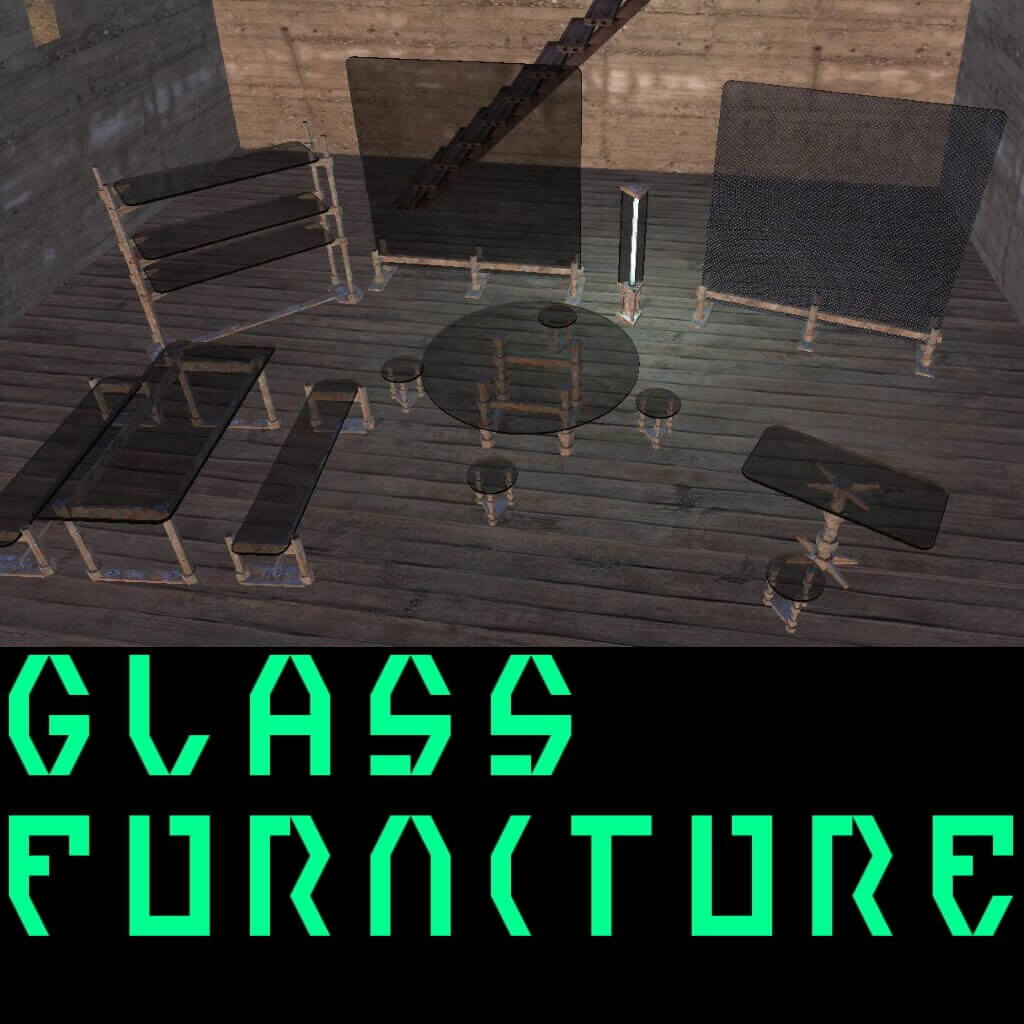 Glass Furniture / Стеклянная мебель