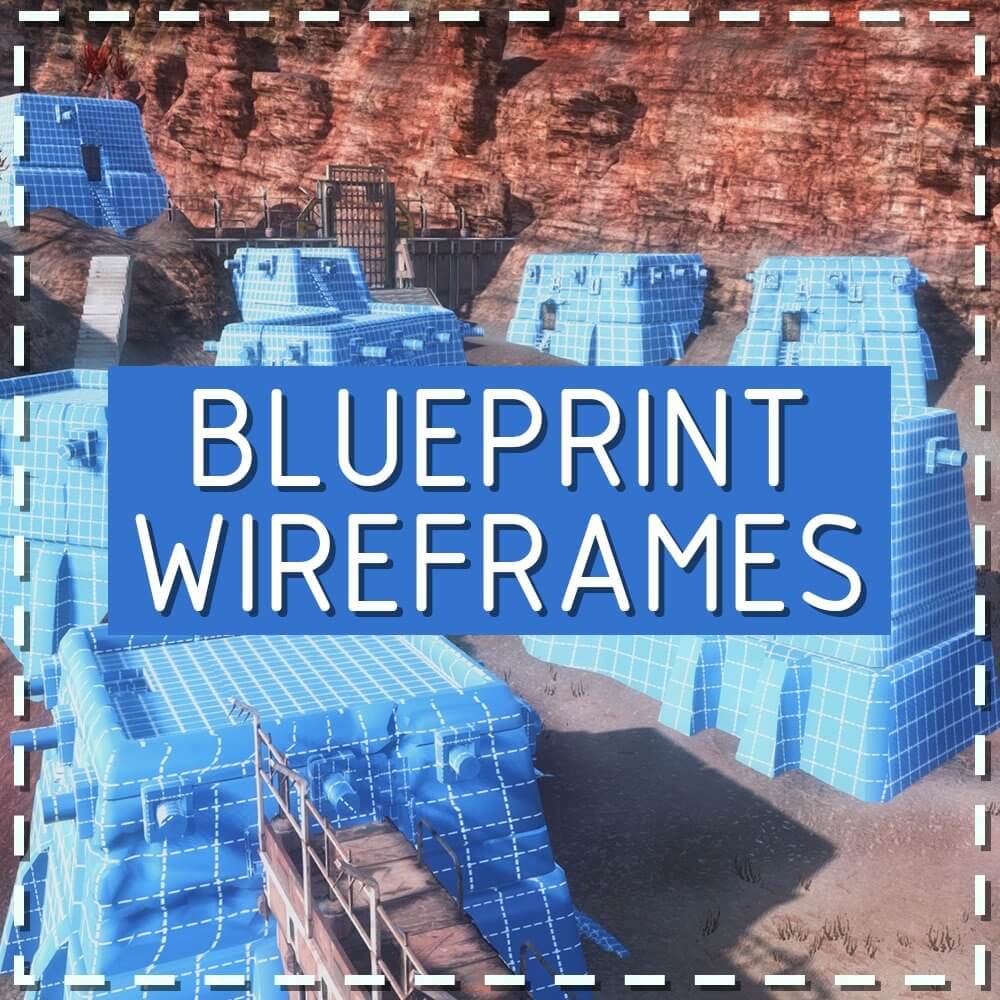 Blueprint Wireframes for Construction