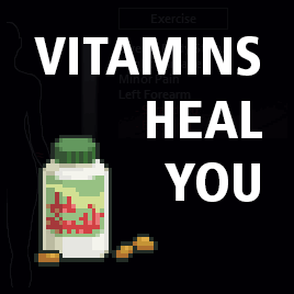Мод Vitamins Heal You \ Витамины исцеляют для Project Zomboid