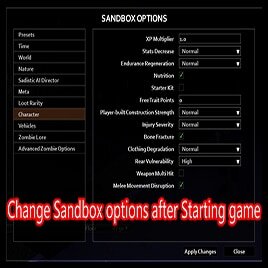 мод Change Sandbox Options  от 13.09. 2022